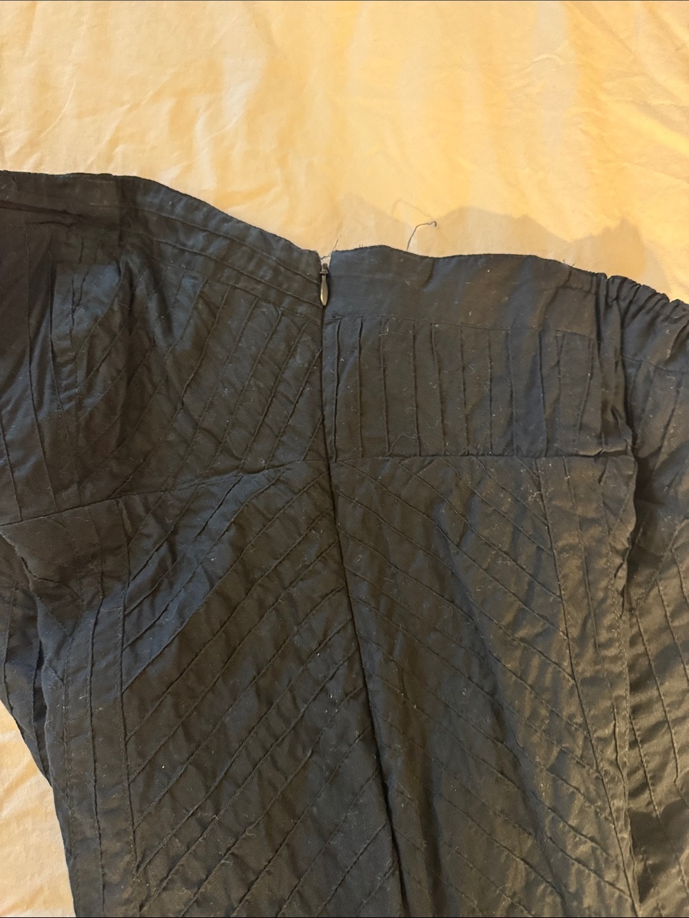 Gap Women’s Black Strapless Textured A-Line Midi Dress - Picture 5 of 7